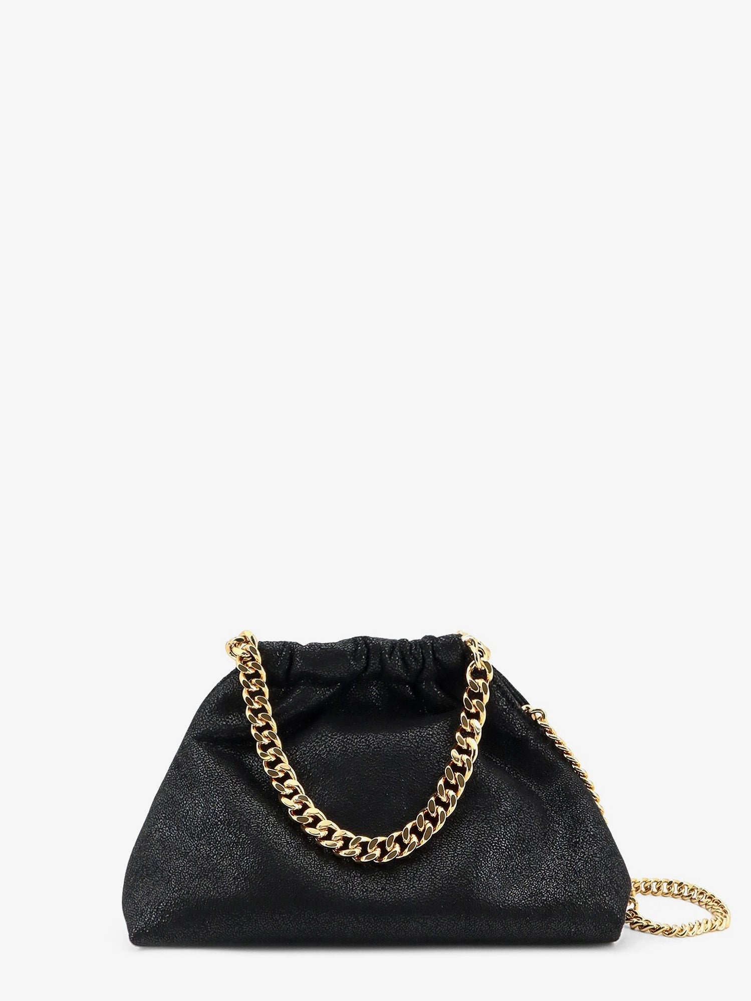 Stella McCartney Women's Falabella Mini Shaggy Deer Crossbody Black