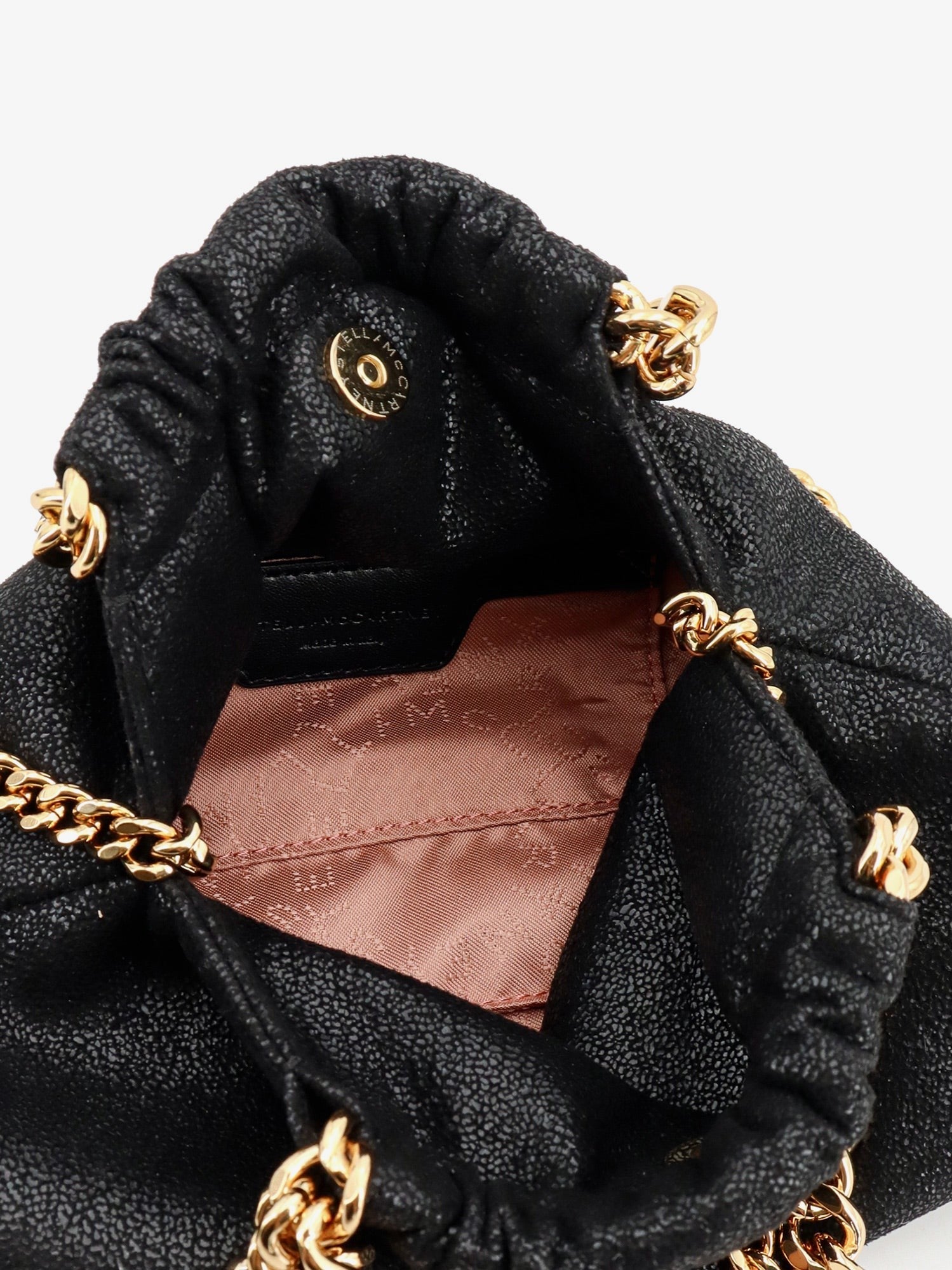 Stella McCartney Women's Falabella Mini Shaggy Deer Crossbody Black