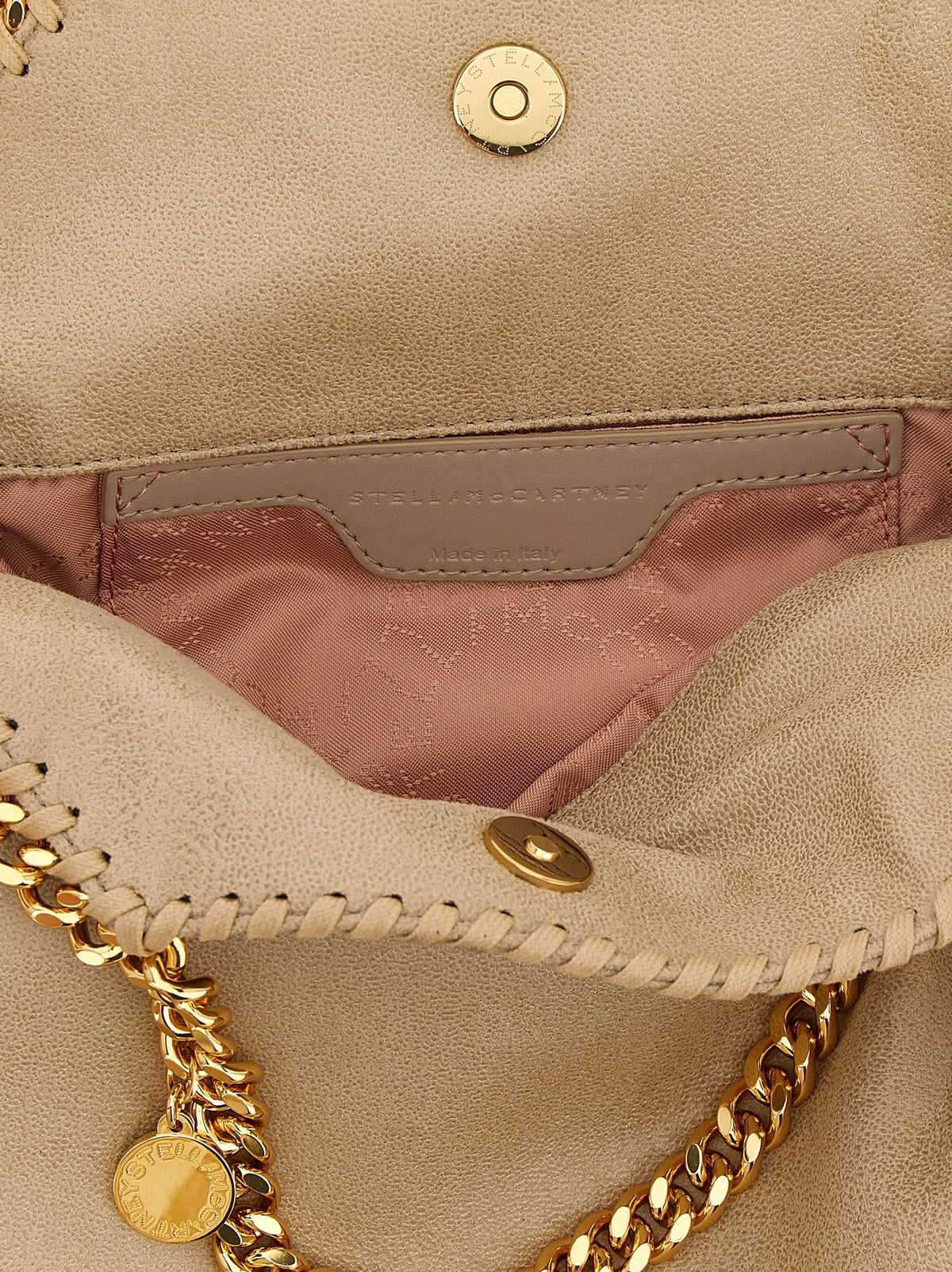 Stella McCartney Falabella Mini Shoulder Bag Beige, view 4