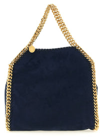 Stella McCartney Women's Falabella Mini Velvet Crossbody Bag Blue