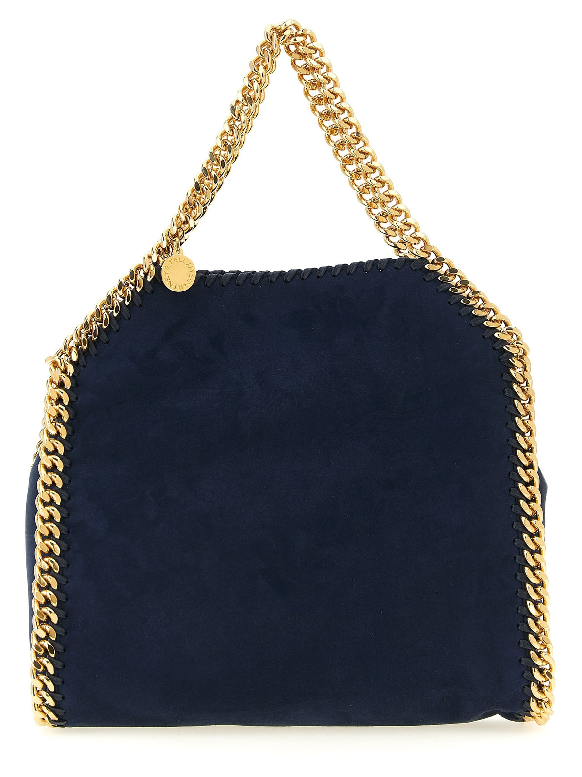 Stella McCartney Women's Falabella Mini Velvet Crossbody Bag Blue