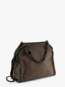 Stella McCartney Women's Falabella Mini Velvet Crossbody Bag Beige