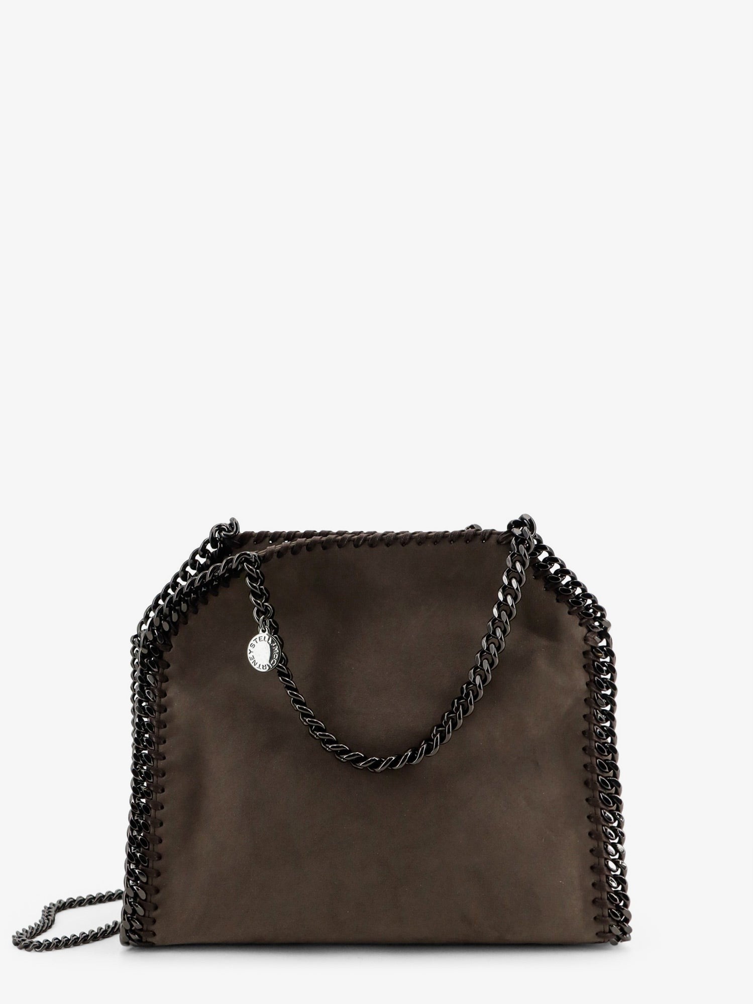 Stella McCartney Women's Falabella Mini Velvet Crossbody Bag Beige