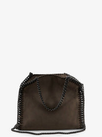 Stella McCartney Women's Falabella Mini Velvet Crossbody Bag Beige