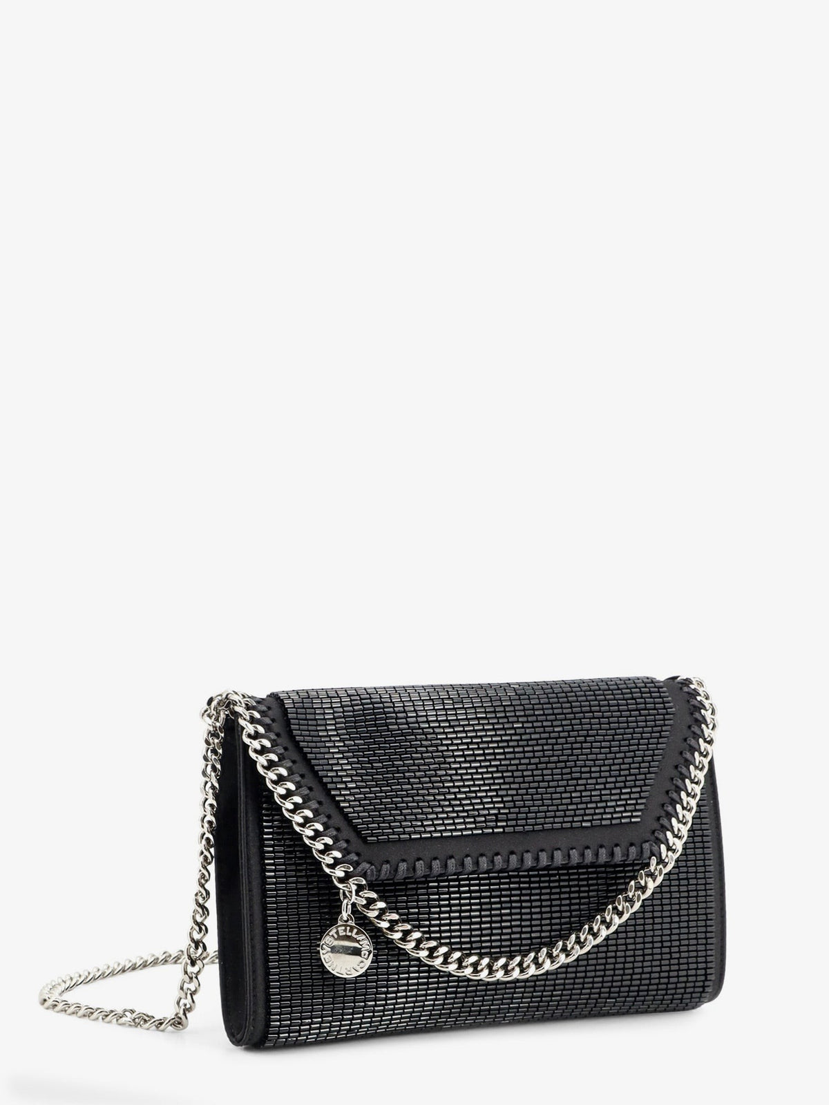 Stella McCartney Women's Falabella Sequin Crossbody Bag Black