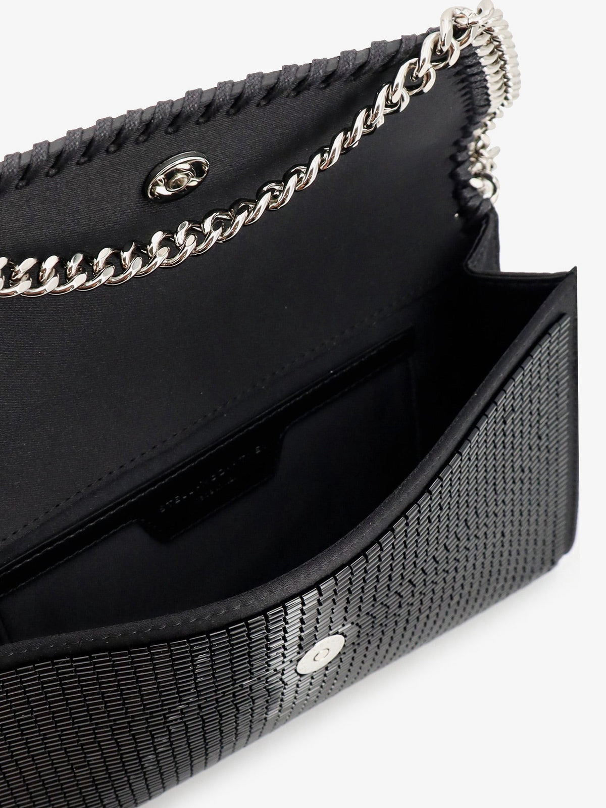 Stella McCartney Women's Falabella Sequin Crossbody Bag Black