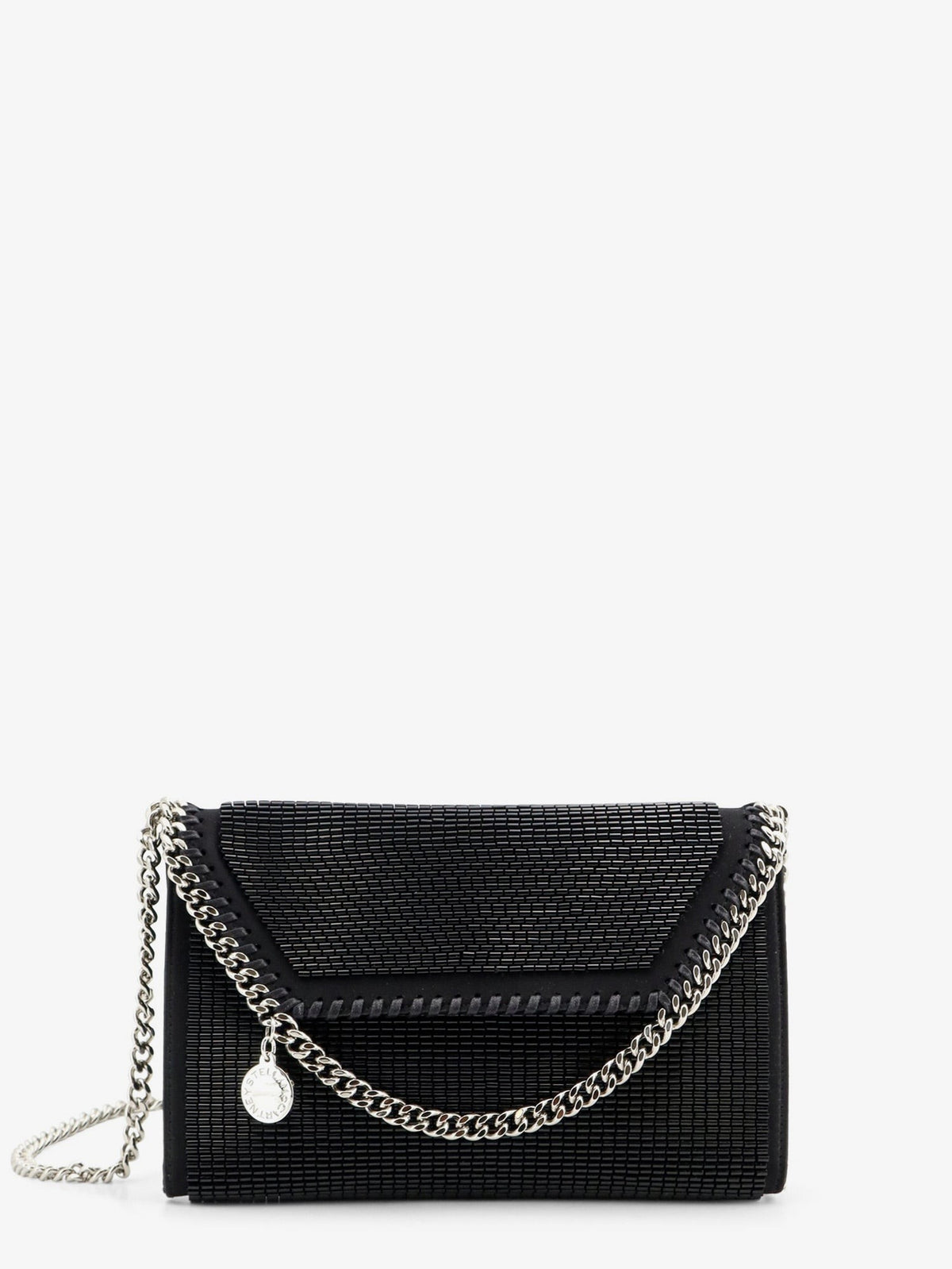 Stella McCartney Women's Falabella Sequin Crossbody Bag Black