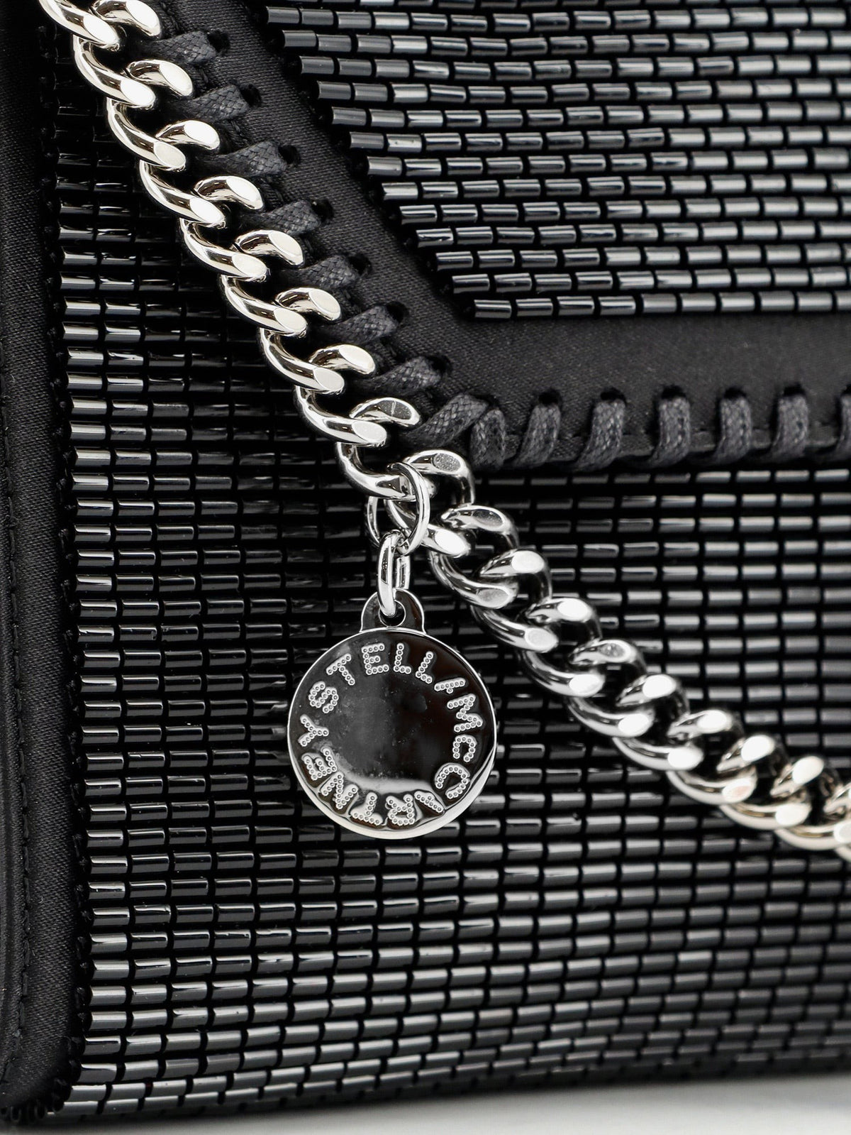 Stella McCartney Women's Falabella Sequin Crossbody Bag Black