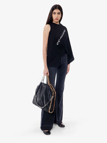 Stella McCartney Women's Falabella Shaggy Deer Shoulder Bag Black