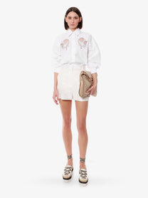 Stella McCartney Women's Falabella Shaggy Deer Shoulder Bag White