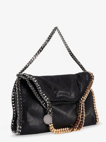 Stella McCartney Women's Falabella Shaggy Deer Shoulder Bag Black