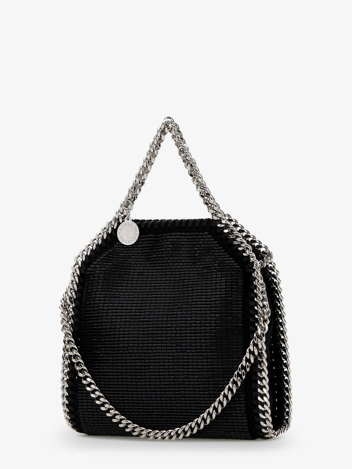 Stella McCartney Women's Falabella Tiny All over Beaded Crossbody Bag Black, view 3