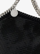 Stella McCartney Women's Falabella Tiny All over Beaded Crossbody Bag Black, view 4