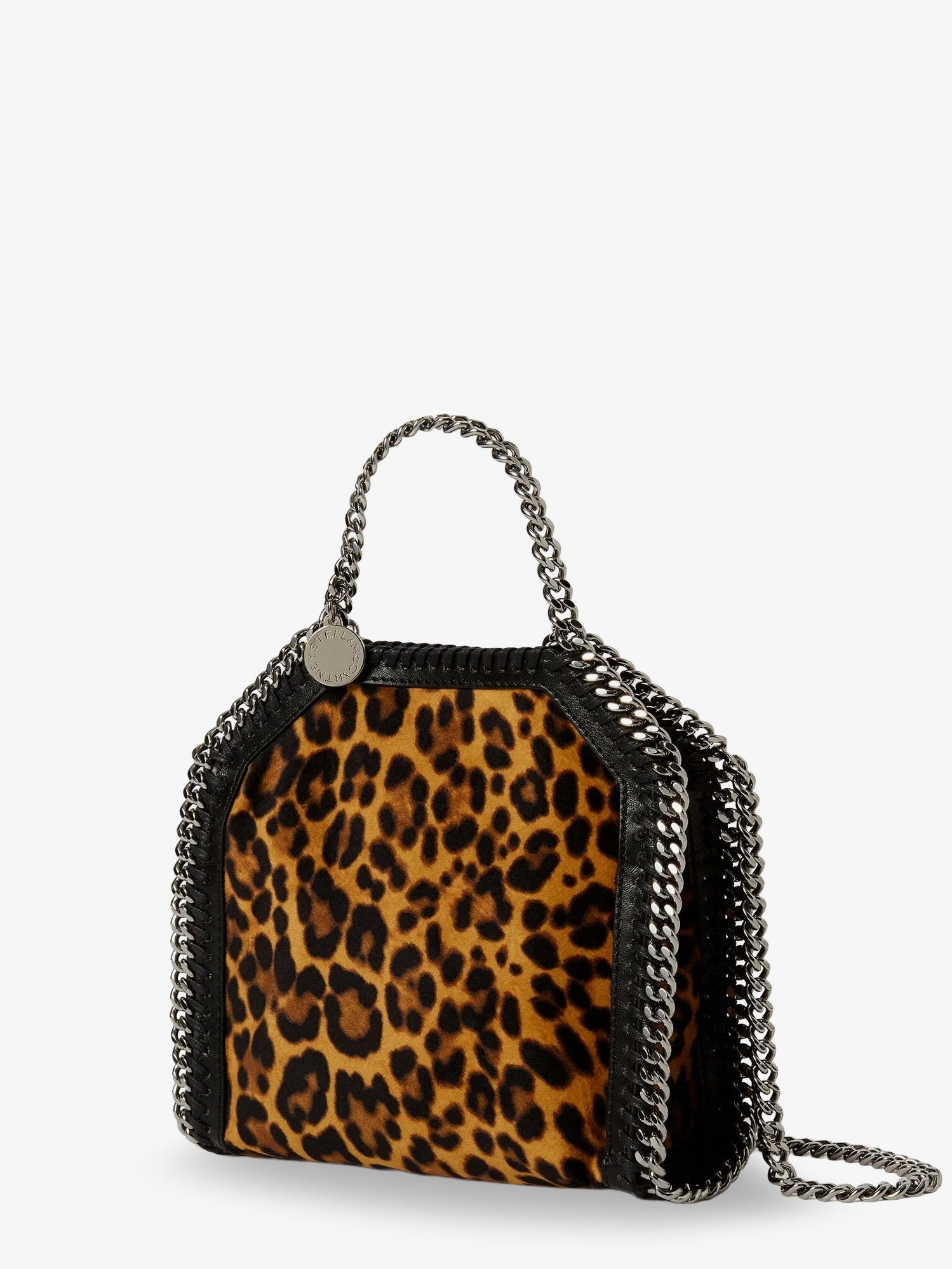 Stella McCartney Women's Falabella Tiny Bag Velvet Crossbody Bag Pattern