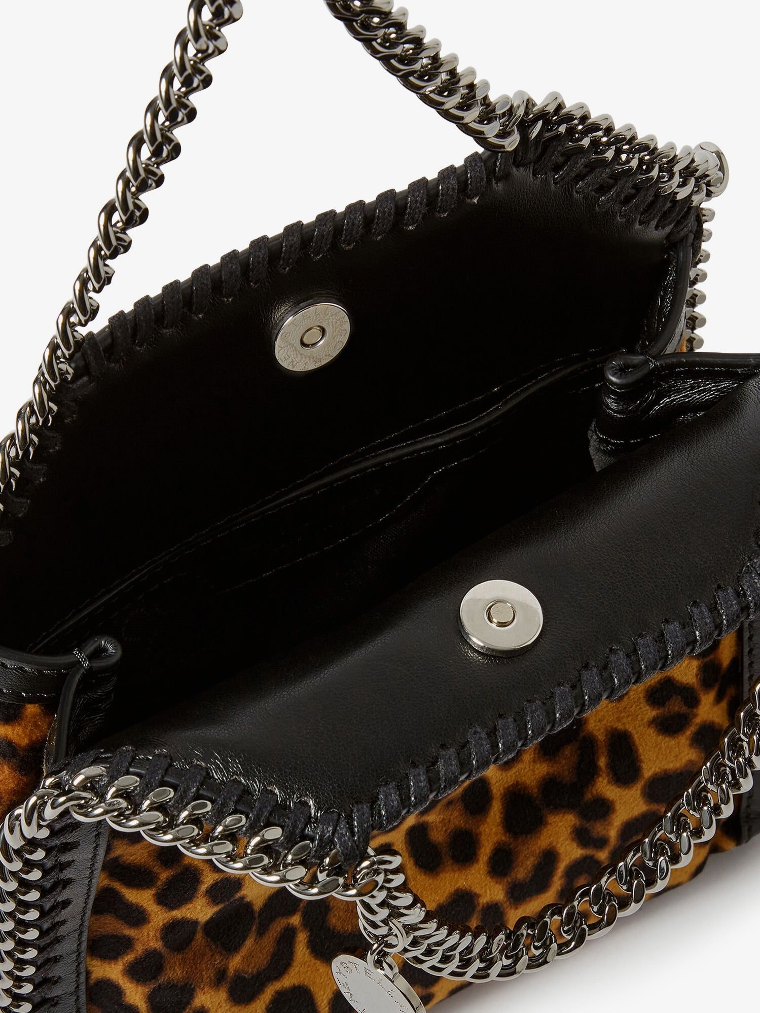 Stella McCartney Women's Falabella Tiny Bag Velvet Crossbody Bag Pattern