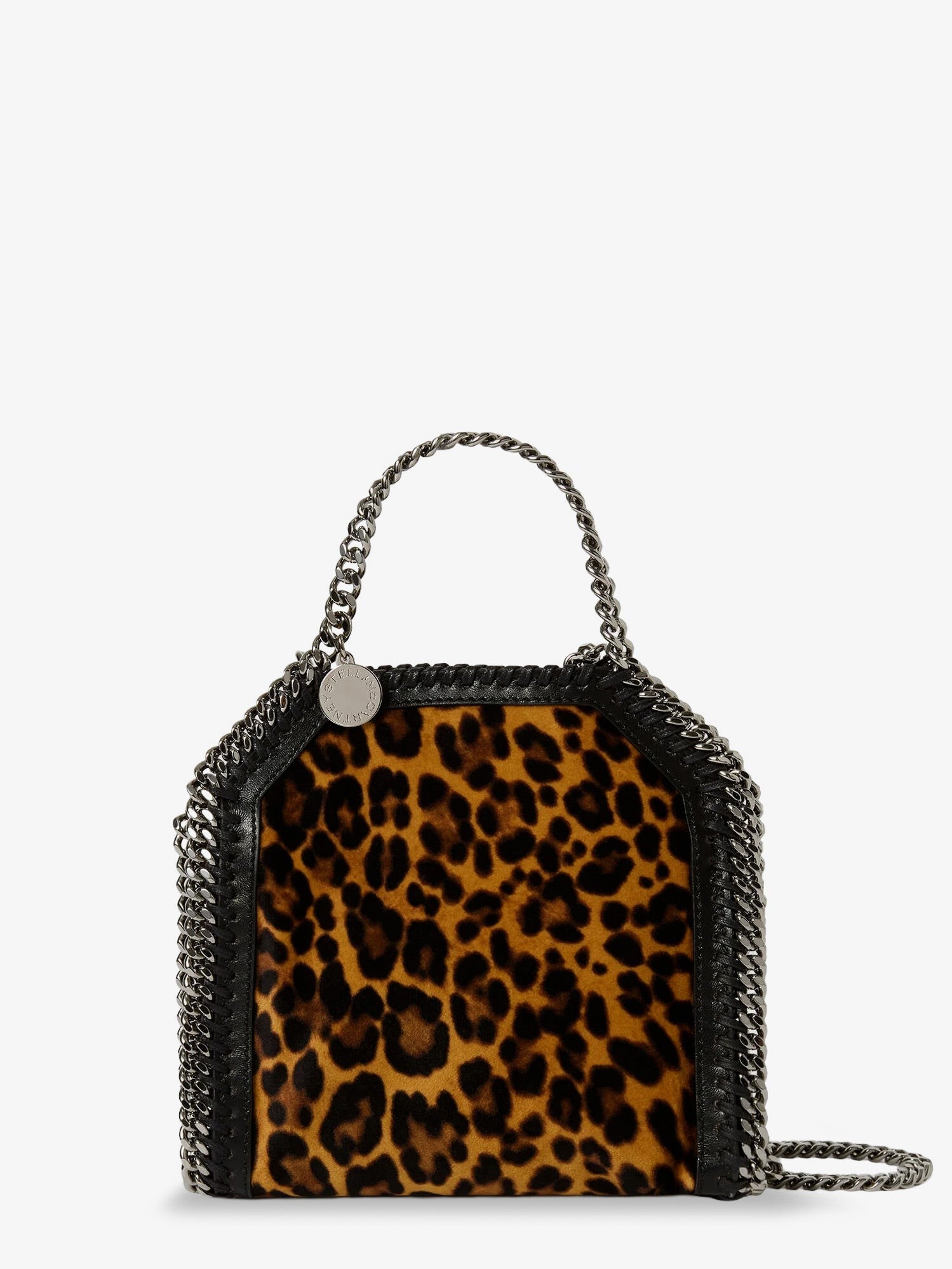 Stella McCartney Women's Falabella Tiny Bag Velvet Crossbody Bag Pattern