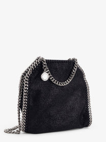 Stella McCartney Women's Falabella Tiny Shaggy Deer Crossbody Bag Black