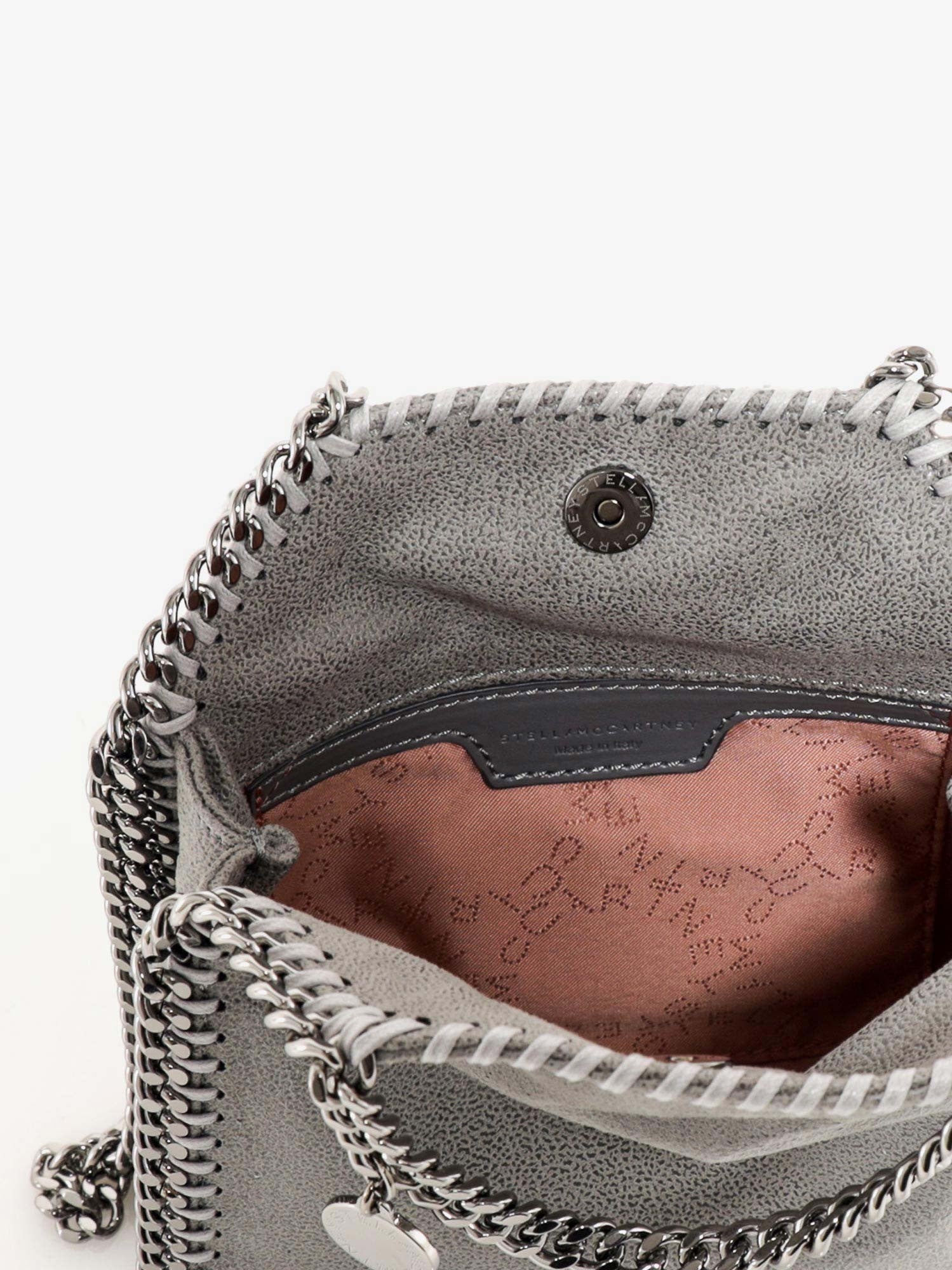 Stella McCartney Women's Falabella Tiny Shaggy Deer Crossbody Bag Grey