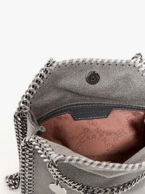 Stella McCartney Women's Falabella Tiny Shaggy Deer Crossbody Bag Grey