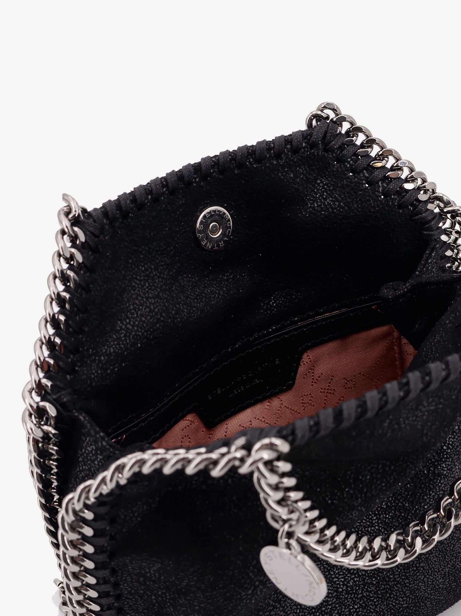 Stella McCartney Women's Falabella Tiny Shaggy Deer Crossbody Bag Black