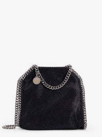 Stella McCartney Women's Falabella Tiny Shaggy Deer Crossbody Bag Black