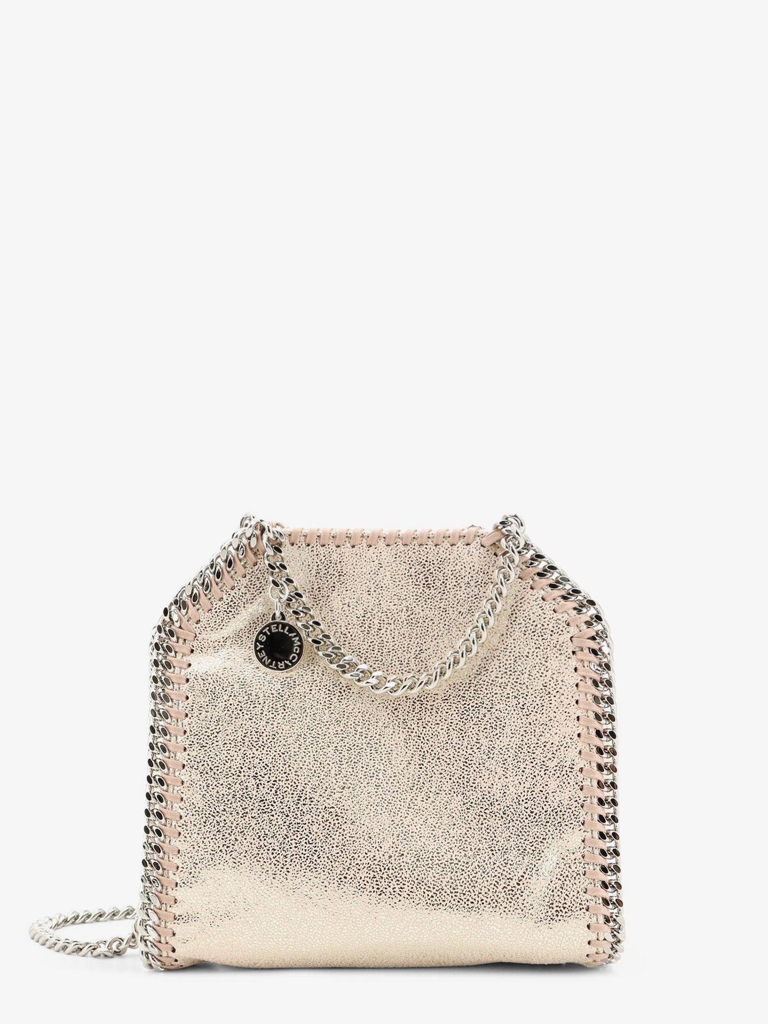 Stella McCartney Women's Falabella Tiny Shiny Shaggy Deer Crossbody Bag Blue