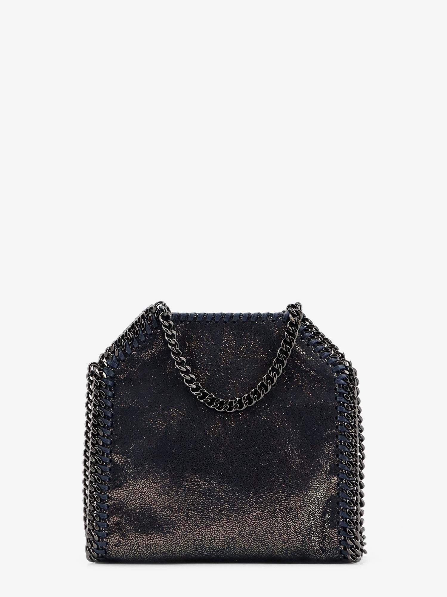 Stella McCartney Women's Falabella Tiny Shiny Shaggy Deer Crossbody Bag Blue