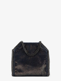 Stella McCartney Women's Falabella Tiny Shiny Shaggy Deer Crossbody Bag Blue