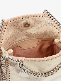 Stella McCartney Women's Falabella Tiny Shiny Shaggy Deer Crossbody Bag Blue