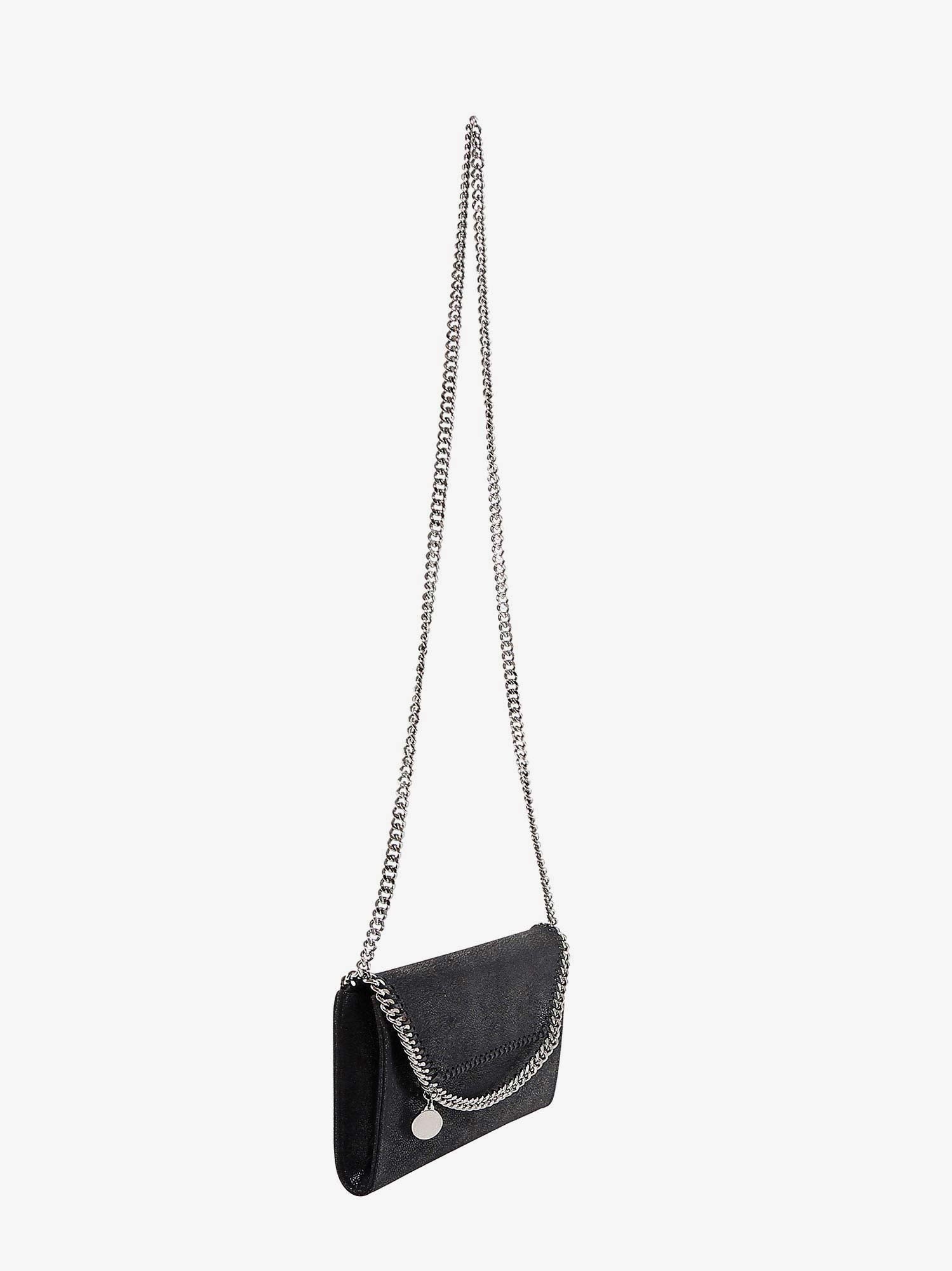Stella McCartney Women's Falabella Wallet Shaggy Deer Crossbody Bag Black