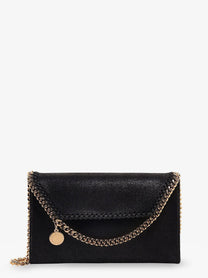 Stella McCartney Women's Falabella Wallet Shaggy Deer Crossbody Bag Black