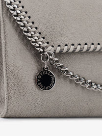 Stella McCartney Women's Falabella Wallet Shaggy Deer Crossbody Bag Grey