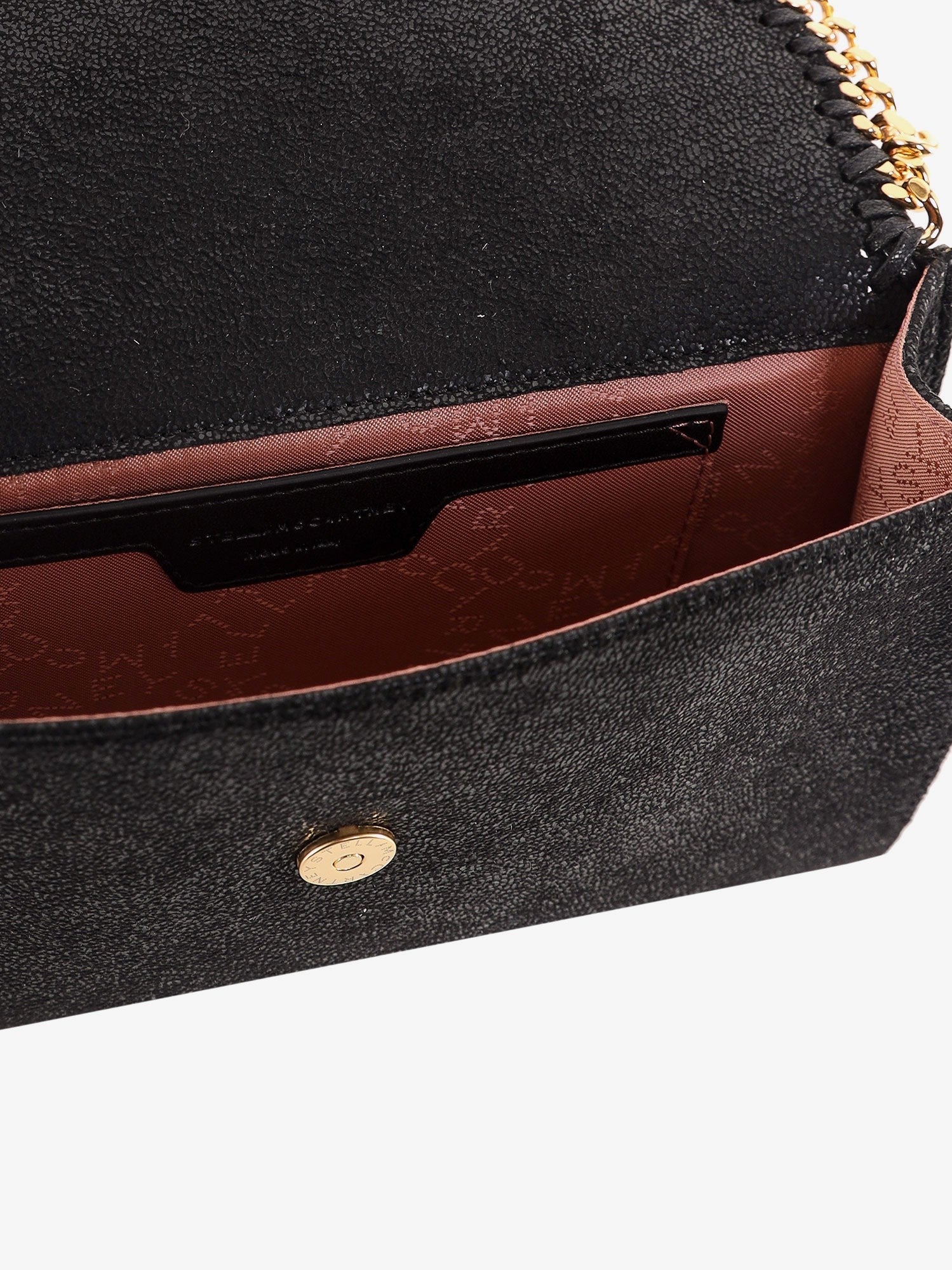 Stella McCartney Women's Falabella Wallet Shaggy Deer Crossbody Bag Black