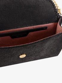 Stella McCartney Women's Falabella Wallet Shaggy Deer Crossbody Bag Black