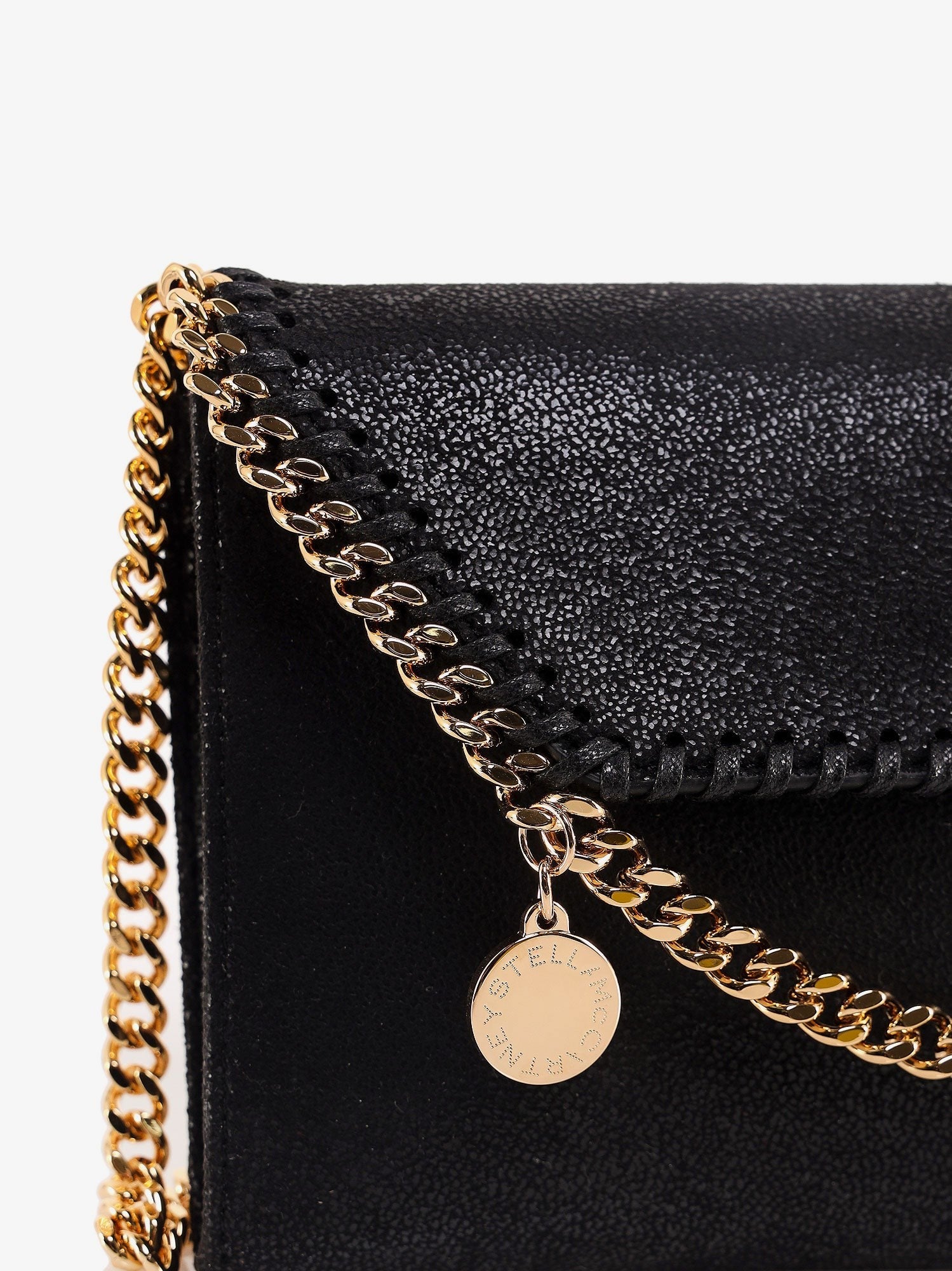 Stella McCartney Women's Falabella Wallet Shaggy Deer Crossbody Bag Black