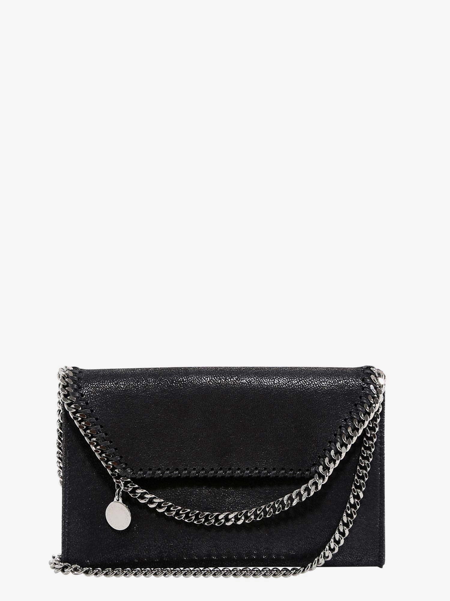 Stella McCartney Women's Falabella Wallet Shaggy Deer Crossbody Bag Black