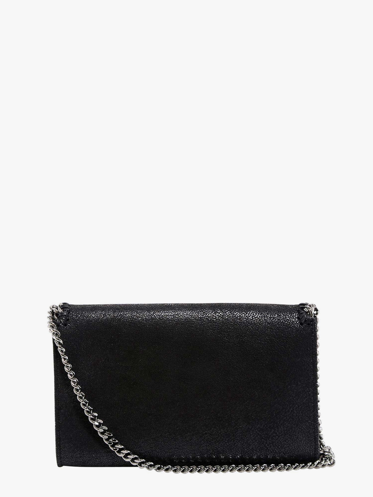 Stella McCartney Women's Falabella Wallet Shaggy Deer Crossbody Bag Black, view 2