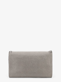 Stella McCartney Women's Falabella Wallet Shaggy Deer Crossbody Bag Grey