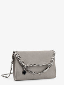 Stella McCartney Women's Falabella Wallet Shaggy Deer Crossbody Bag Grey