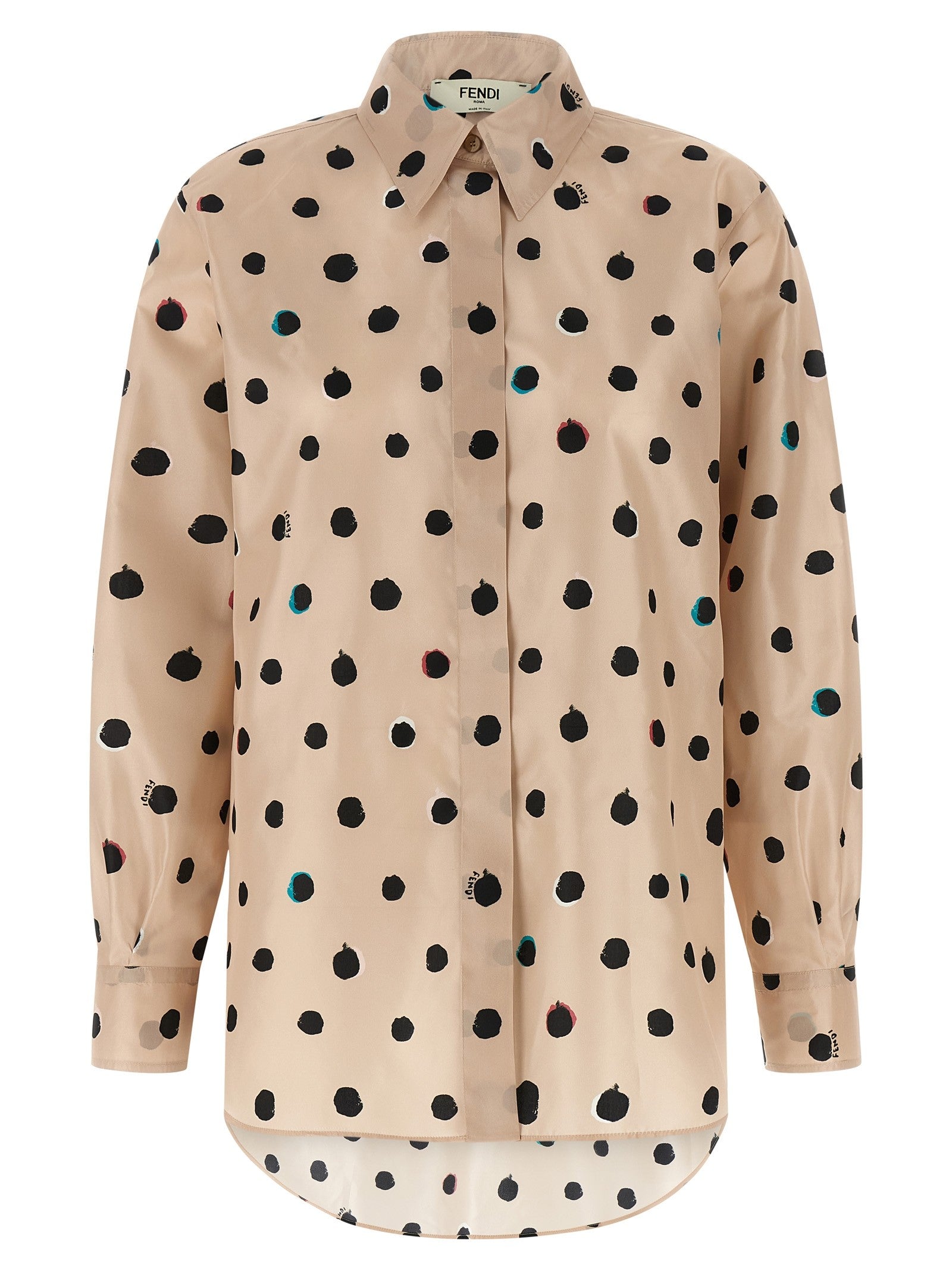 Fendi Falena Dots Shirt Blue