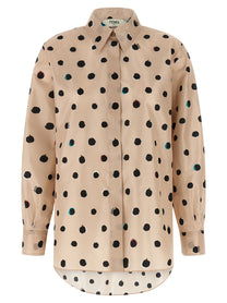Fendi Falena Dots Shirt Blue