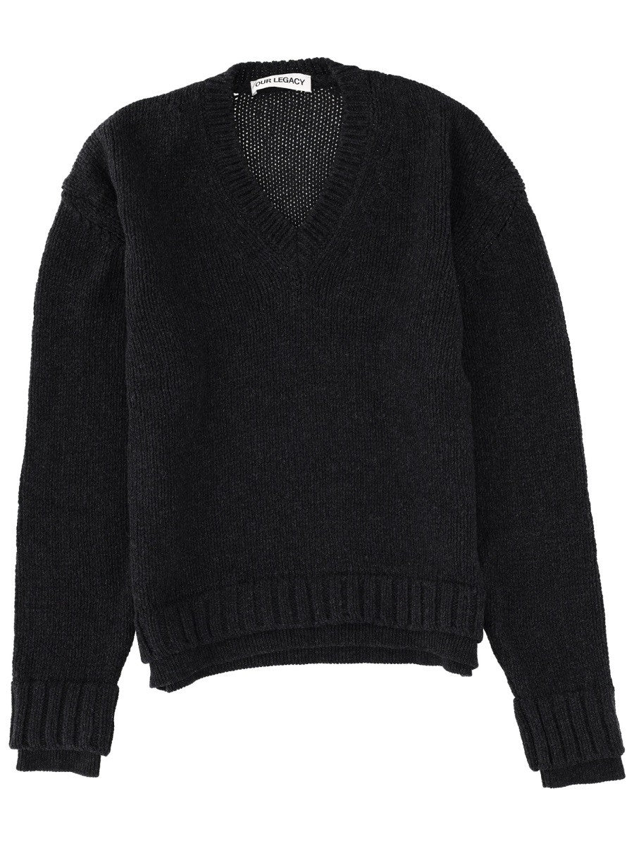 Our Legacy Men's False Neck Sweater Black