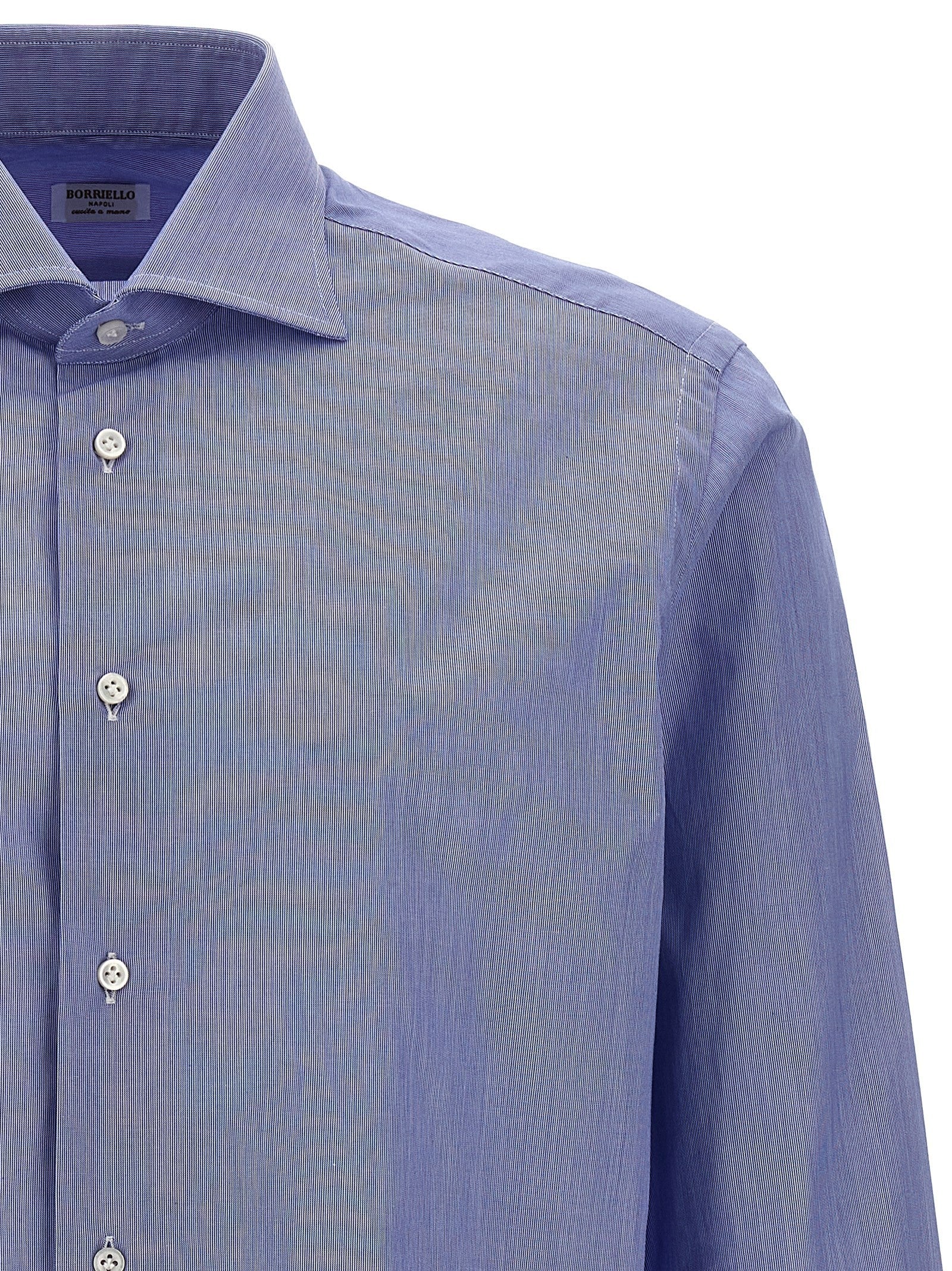 Borriello Falso Unito Cotton Shirt Blue