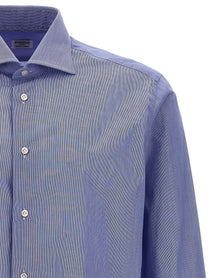 Borriello Falso Unito Cotton Shirt Blue