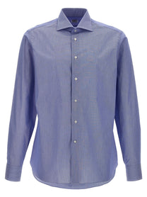 Borriello Falso Unito Cotton Shirt Blue