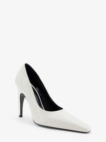 JUDE Women's Fame Leather Décolleté White