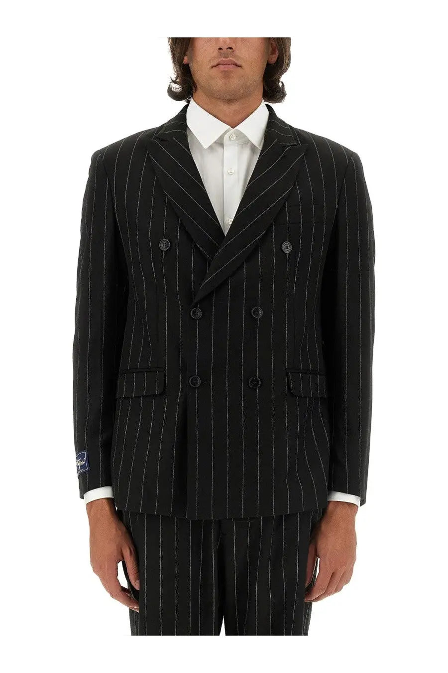 Family First Men's Double Breasted Jacket Black