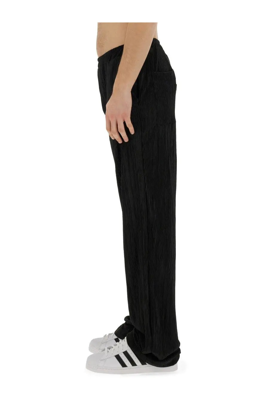 Family First Men's Pleated Pants Black, view 4