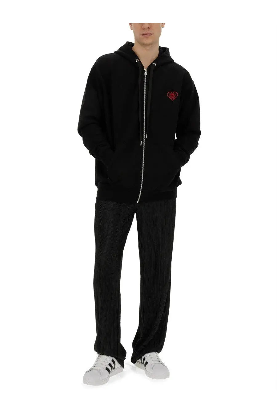 Family First Men's Pleated Pants Black, view 2