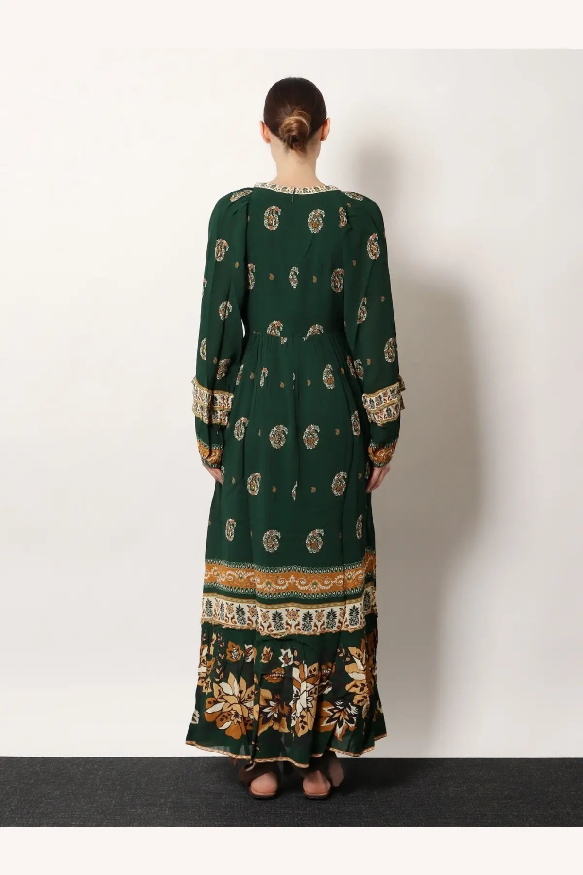 FARM Rio Women's Ayla Maxi Dress Green, view 3